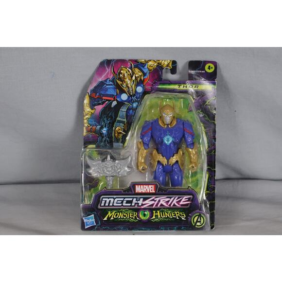 Marvel Mech Strike Monster Hunters Thor Action Figure Hasbro Avengers New Sealed - Picture 1 of 2